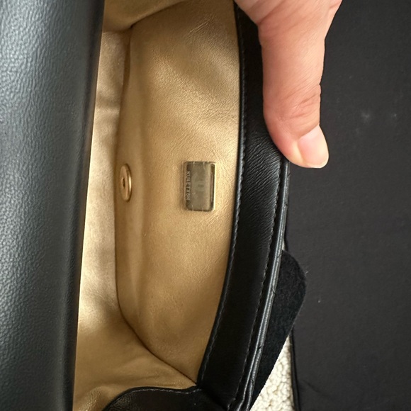 Brand new with tag 22C CHANEL pearl crush mini square black with gold ball - Picture 7 of 9